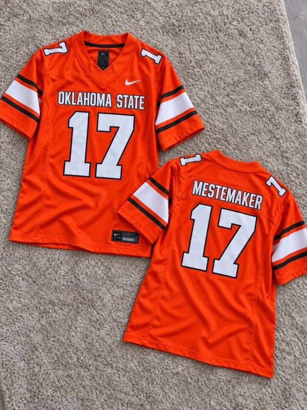 Drew Mestemaker Stitched Vapor Jersey Orange